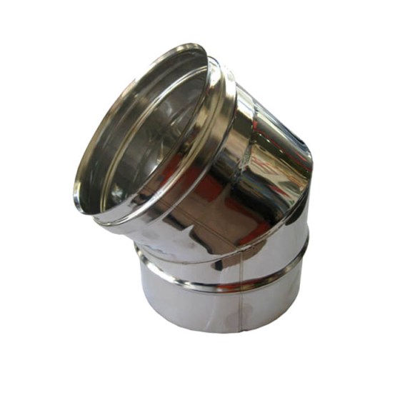 ΑΝΟΞΕΙΔΩΤΗ ΗΜΙΓΩΝΗ ΚΑΜΙΝΑΔΑ ΜΟΝΟΥ ΤΟΙΧΩΜΑΤΟΣ 45°